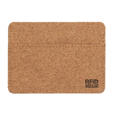 Logotrade promotional gift image of: Cork secure RFID slim wallet