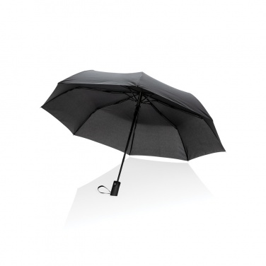 Logo trade promotional gifts picture of: 21" Impact AWARE™ RPET 190T mini auto open umbrella