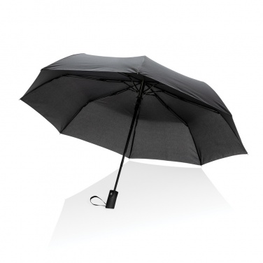 Logo trade promotional items image of: 21" Impact AWARE™ RPET 190T mini auto open umbrella