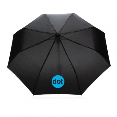Logo trade promotional gift photo of: 21" Impact AWARE™ RPET 190T mini auto open umbrella