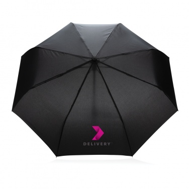 Logo trade promotional giveaway photo of: 21" Impact AWARE™ RPET 190T auto open/close umbrella