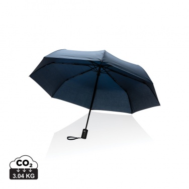 Logo trade corporate gifts picture of: 21" Impact AWARE™ RPET 190T auto open/close umbrella