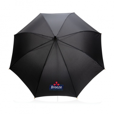 Logotrade promotional product image of: 23" Impact AWARE™ RPET 190T auto open bamboo umbrella