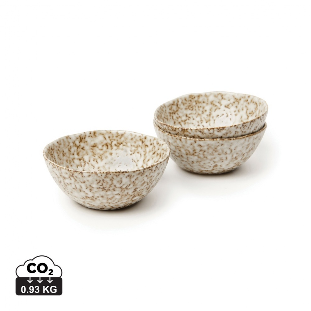 Logotrade corporate gift picture of: VINGA Nuvem stoneware mini bowl, 3 pcs set