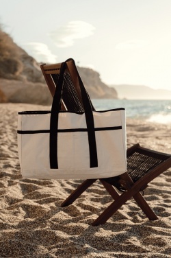 Logo trade promotional items picture of: VINGA Volonne AWARE™ recycled canvas beach bag