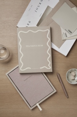 Logotrade promotional merchandise image of: VINGA Thankfulness GRS recycled paper journal