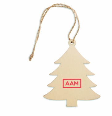 Logotrade business gift image of: Wooden Tree shaped hanger