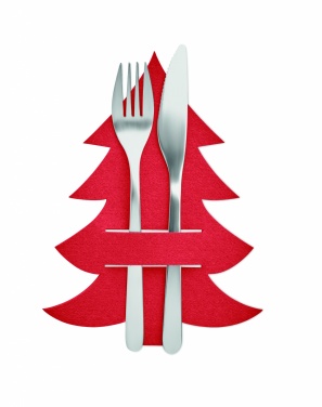 Logotrade promotional giveaway picture of: RPET felt cutlery holder set