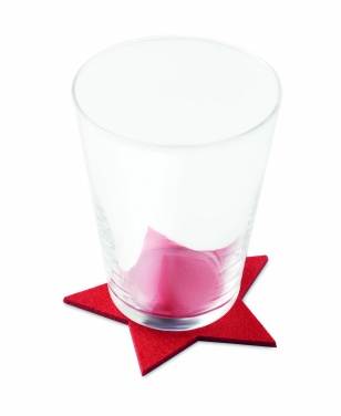 Logotrade business gift image of: RPET 4 felt coaster set