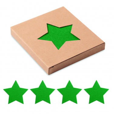 Logo trade corporate gift photo of: RPET 4 felt coaster set