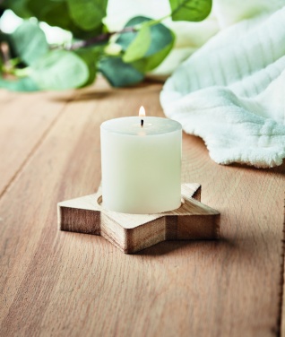 Logotrade promotional giveaways photo of: Candle on star wooden base