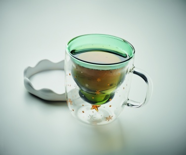 Logo trade promotional merchandise photo of: Double wall borosilicate mug