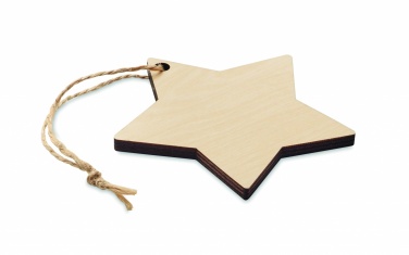 Logo trade promotional merchandise image of: Christmas ornament star