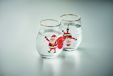 Logotrade business gift image of: Set of 2 Christmas glasses