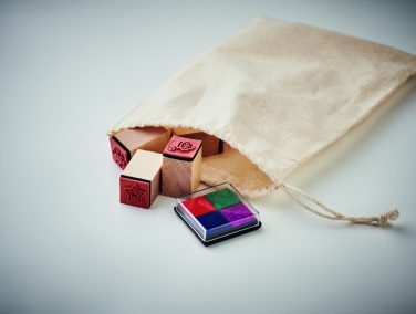 Logotrade advertising product image of: 8 wooden Christmas stamps set