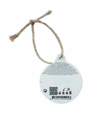 Logotrade business gift image of: Seed paper Xmas ornament
