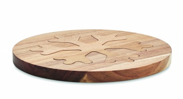 Logotrade promotional merchandise picture of: Acacia wooden pot holders set
