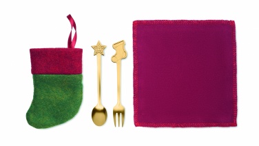 Logotrade promotional gift picture of: Christmas dessert cutlery set