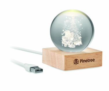 Logo trade advertising product photo of: Christmas LED crystal ball