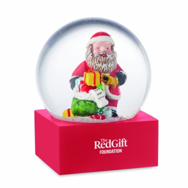 Logo trade advertising products image of: Snow ball glass ornament