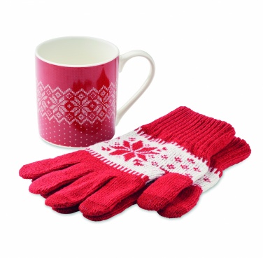 Logotrade corporate gift picture of: Winter gift mug and gloves set