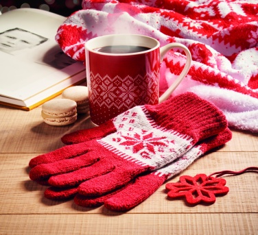 Logo trade advertising products picture of: Winter gift mug and gloves set