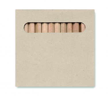 Logotrade promotional product picture of: 12 coloured pencils set