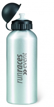 Logo trade advertising products picture of: Single-walled 600 ml aluminum bottle