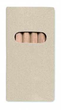 Logo trade corporate gifts image of: 6 coloured pencils in box