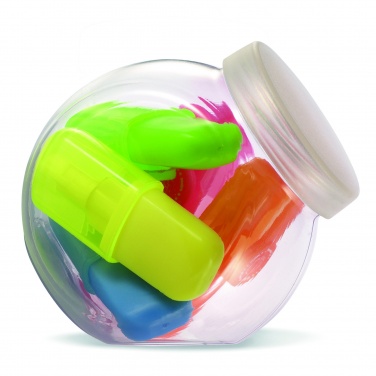Logotrade promotional gift picture of: 5 highlighters in container