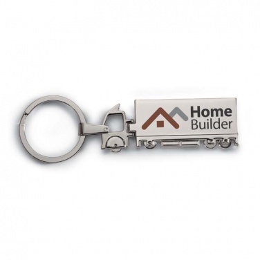 Logo trade promotional items picture of: Truck metal key ring Oulu