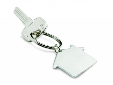 Logo trade promotional merchandise photo of: Metal key holder house Lahti