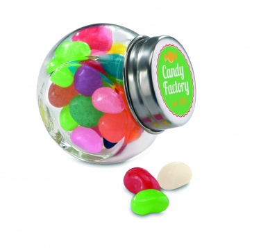 Logo trade promotional items image of: Glass jar with jelly beans