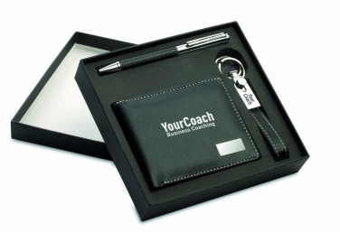 Logotrade promotional gift picture of: Ball pen key ring and wallet Lappeenranta