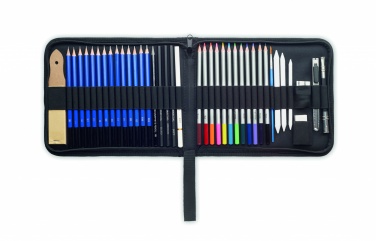 Logo trade promotional items picture of: 40 piece art set in case
