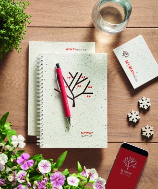 Logotrade promotional merchandise picture of: A5 seed paper cover notebook