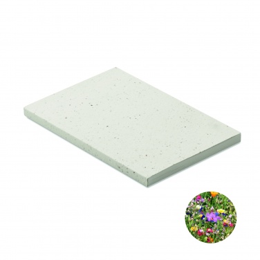 Logotrade promotional giveaways photo of: A5 seed paper cover notebook
