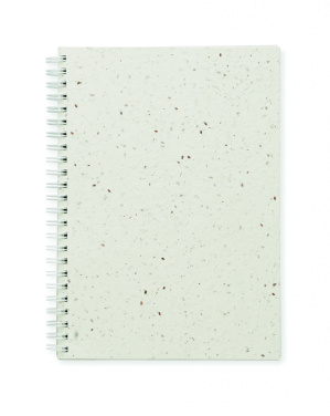 Logo trade promotional item photo of: A5 seed paper cover notebook