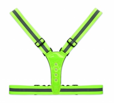 Logo trade promotional merchandise photo of: Reflective body belt with LED