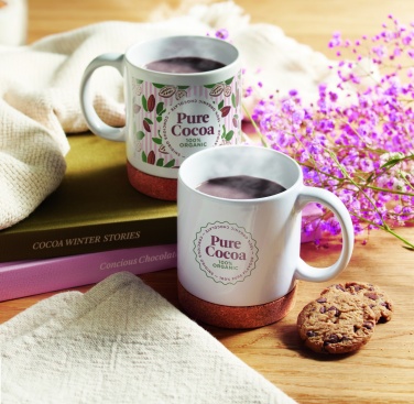 Logotrade corporate gift image of: Ceramic cork mug 280 ml