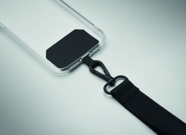 Logo trade promotional giveaway photo of: Polyester phone wrist strap