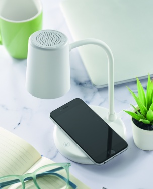 Logotrade advertising products photo of: Wireless charger, lamp speaker