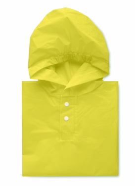 Logo trade business gifts image of: PEVA kid rain coat with hood