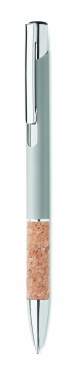Logotrade advertising product picture of: Ballpoint pen made of aluminum with a cork grip