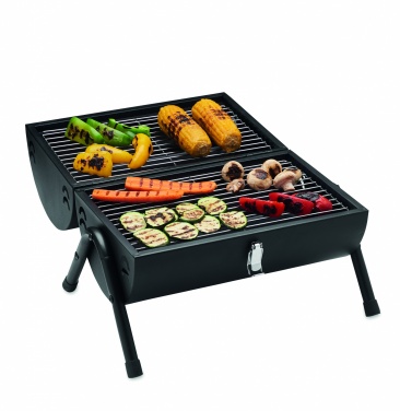 Logo trade business gifts image of: Portable barbecue with chimney
