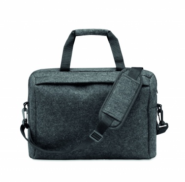 Logo trade promotional merchandise picture of: 15 inch RPET felt laptop bag