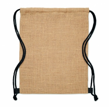 Logo trade promotional item photo of: Jute drawstring bag