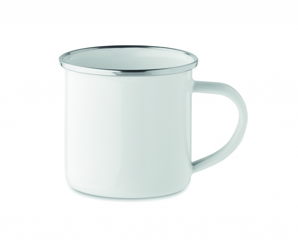 Logo trade promotional gift photo of: Enamel sublimation mug 200ml