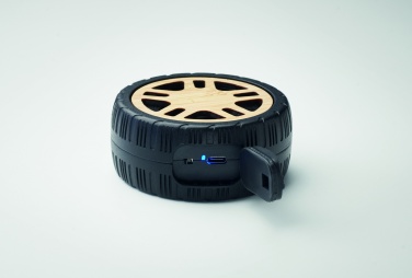 Logo trade business gifts image of: Wireless speaker tire shaped