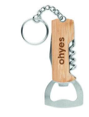 Logo trade promotional items picture of: 3 in 1 bamboo pocket tool